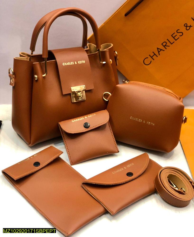 Elegant PU Leather Textured Handbag Set – 3-Piece Women's Tote & Crossbody Collection